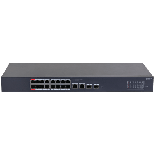 Dahua DH-CS4220-16GT-19020-Port Cloud Managed Desktop Gigabit Switch with 16-Port PoE