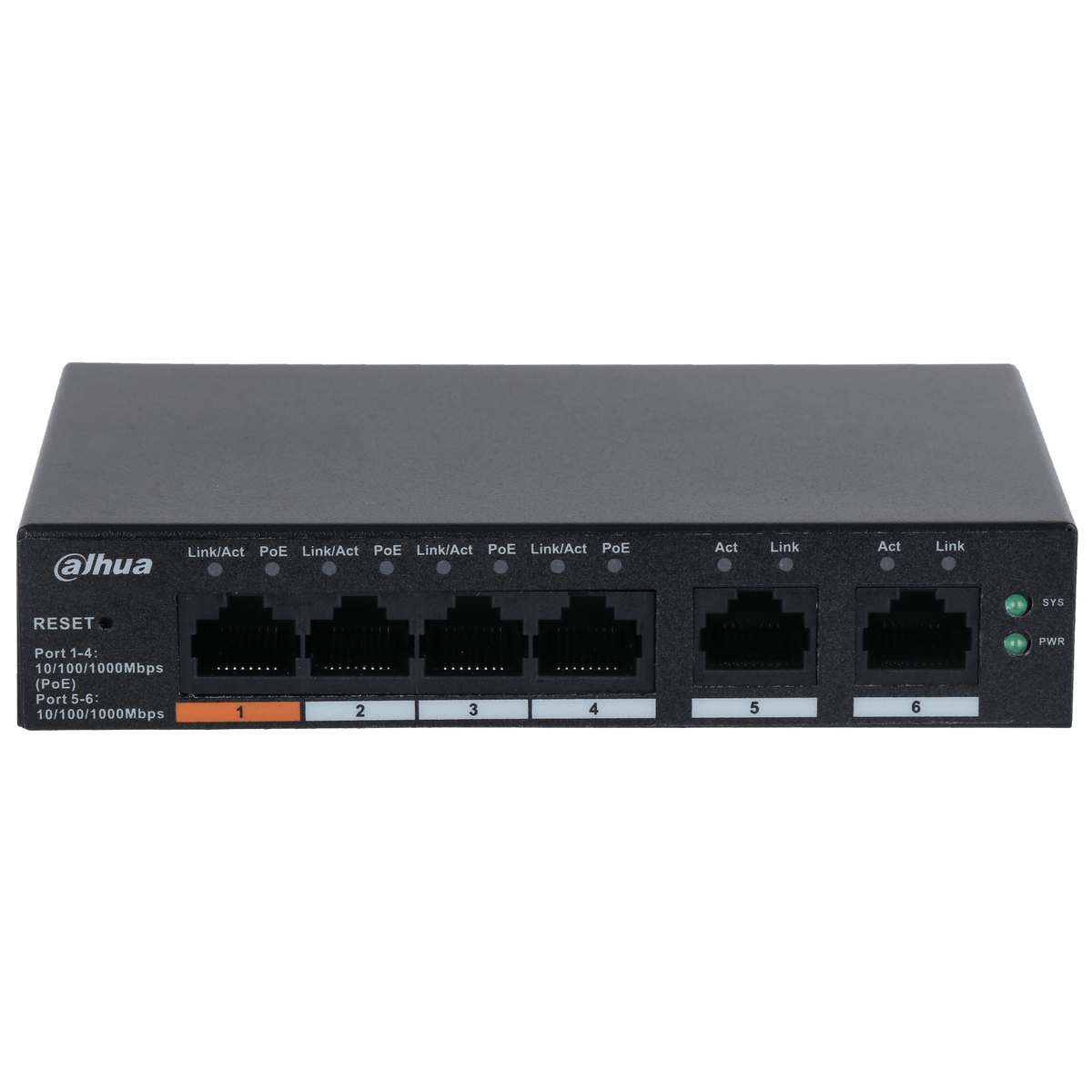 Dahua CS4006-4GT-60 6-Port Cloud Managed Desktop Gigabit Switch with 4-Port PoE