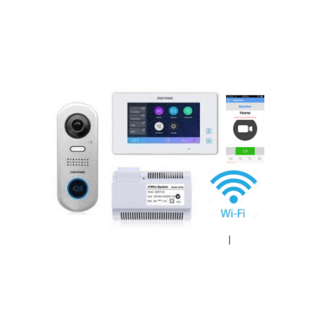 Dorani DORVT20-SLIM Slimline Mount Kit inc. Door Station, WIFI 7" Monitor & Power Supply