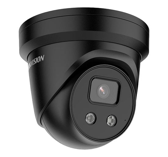 Hikvision DS-2CD2366G2-IU-BLK 6MP Darkfighter Outdoor AcuSense Gen 2 Turret Camera, H.265, WDR, 30m IR, IP67, 2.8mm (Black)