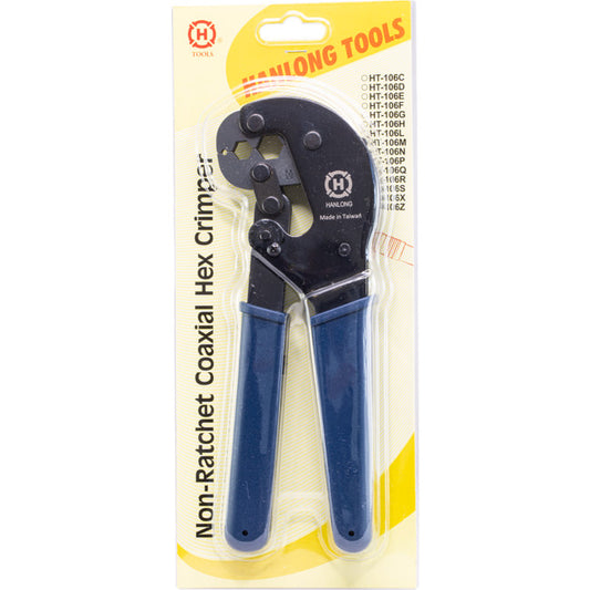 Hanlong HT106MCoax Hex Crimper Tool RG59 RG6 RG11