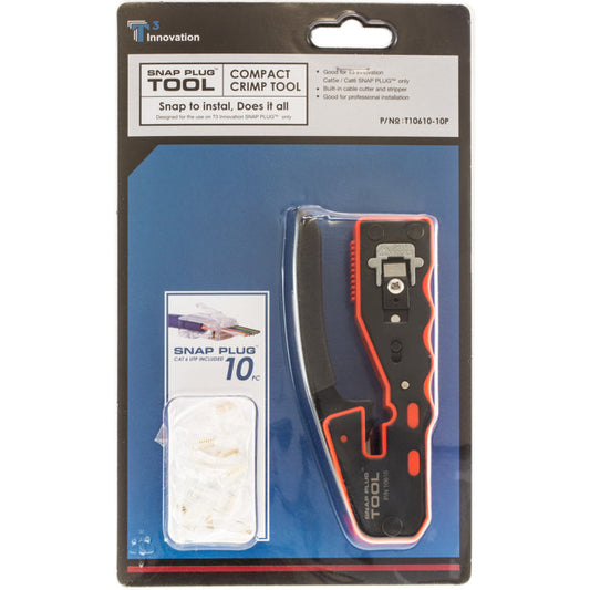 T3 T10610K Thru Snap Plug Compact Crimp Tool T10610-10P