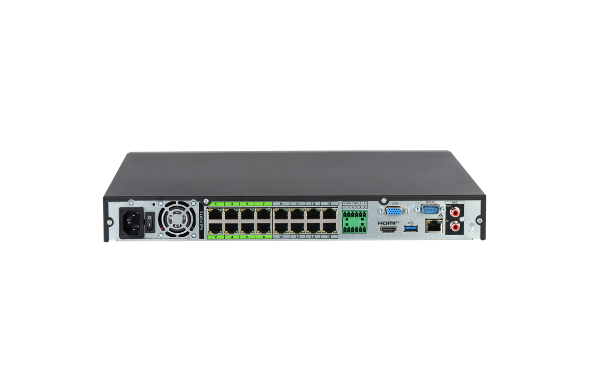 Dahua DHI-NVR5216-16HP-AI/ANZ-PRO 16 Channels 1U 16PoE 2HDD WizMind Xinghan Network Video Recorder