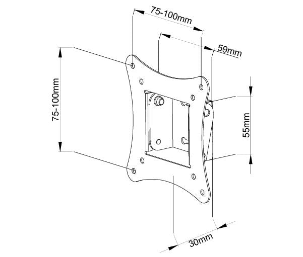 DMP LCD900A TV Wall Mount for 13" - 30"
