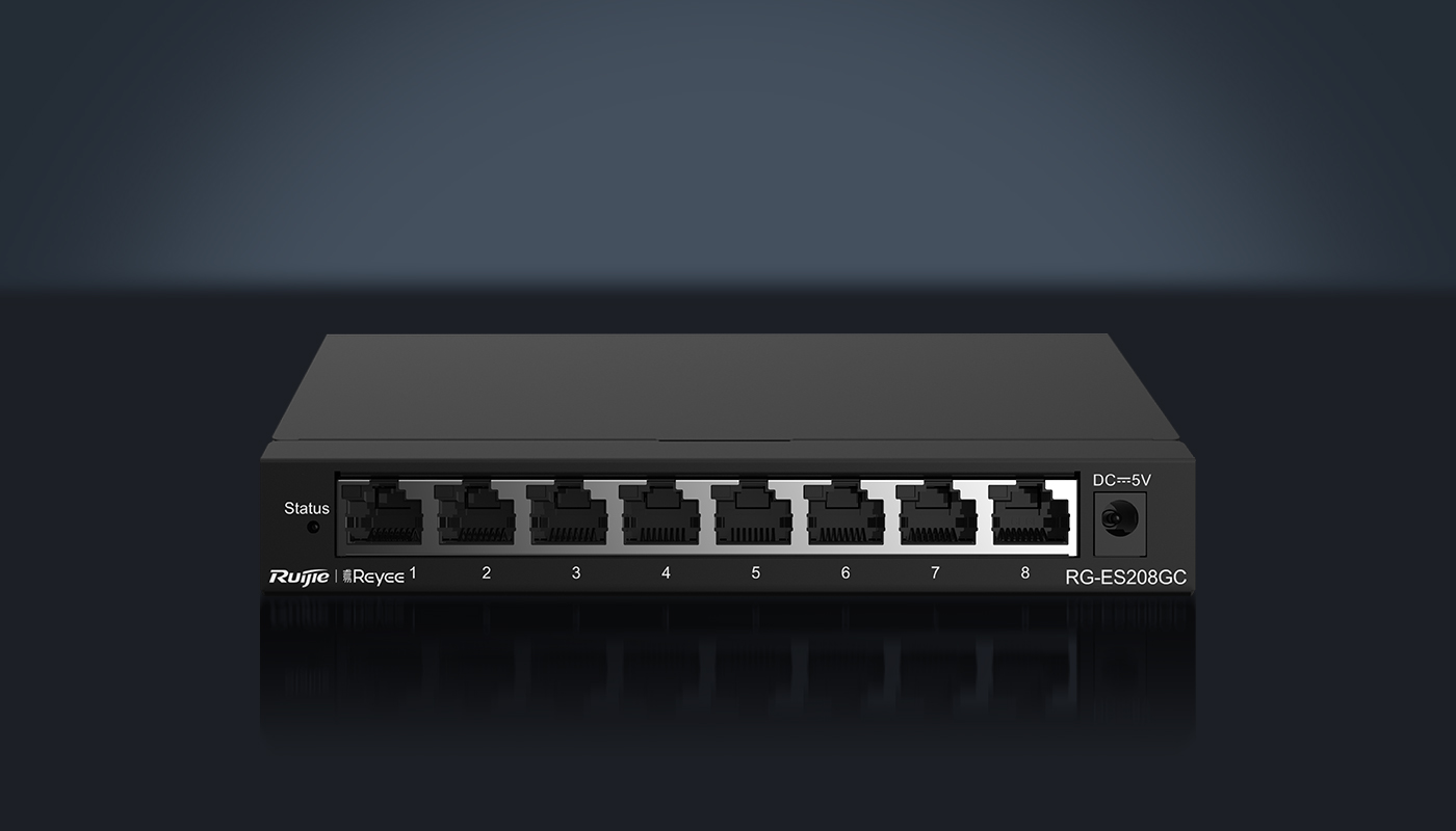 Ruijie RG-ES208GC 8-Port Gigabit Cloud Managed Switch