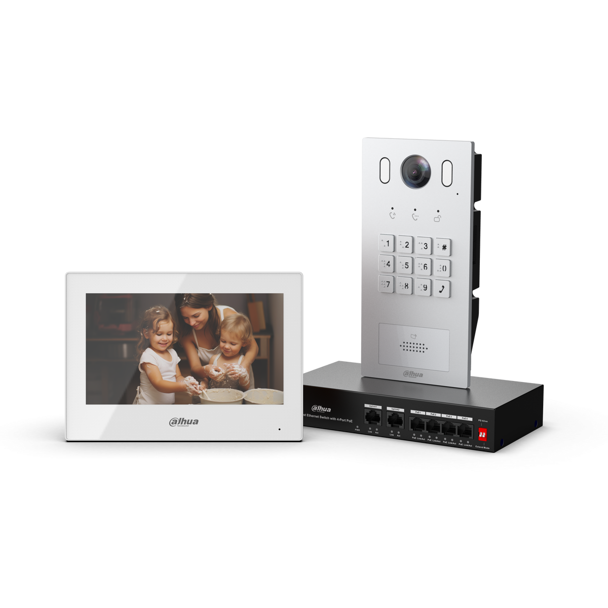 Dahua DHI-KTP05(S) IP Villa Outdoor Station & Indoor Monitor Surface Mount Kit