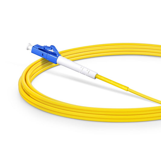 LC UPC to LC UPC Simplex OS2 Single Mode PVC (OFNR) 2.0mm Fiber Optic Patch Cable 3m