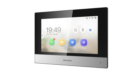 Hikvision DS-KH6320Y-WTE2 2nd Gen 2 Wire Intercom, 7" Touch Screen Room Station
