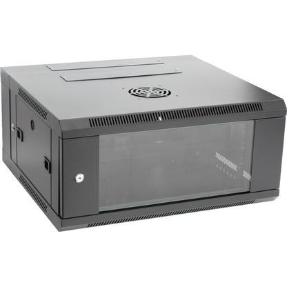 Pro.2 4RU 550mm Deep x 600mm Width Hinged Wall Mount Data Cabinet Rack - Glass Door # WMC4U55H