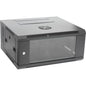 Pro.2 4RU 550mm Deep x 600mm Width Hinged Wall Mount Data Cabinet Rack - Glass Door # WMC4U55H