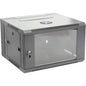 Pro.2 6RU 550mm Deep x 600mm Width Hinged Wall Mount Data Cabinet Rack - Glass Door # WMC6U55H