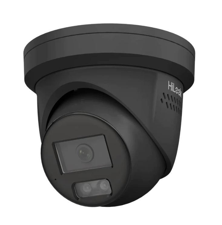 HiLook IPC-T269H-MU/SL-BLK 6 MP All-in-One Fixed Turret Network Camera - BLACK