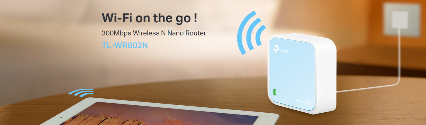 TP-Link TL-WR802N 300Mbps Wireless N Nano Router