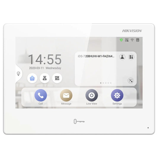 Hikvision DS-KH9310-WTE1 2nd Gen IP Intercom 7″ Android Room Station - White