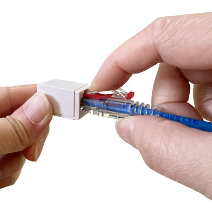 T3 PK4080 Clear 6.5mm RJ45 Rubber Boot With Locking Pin