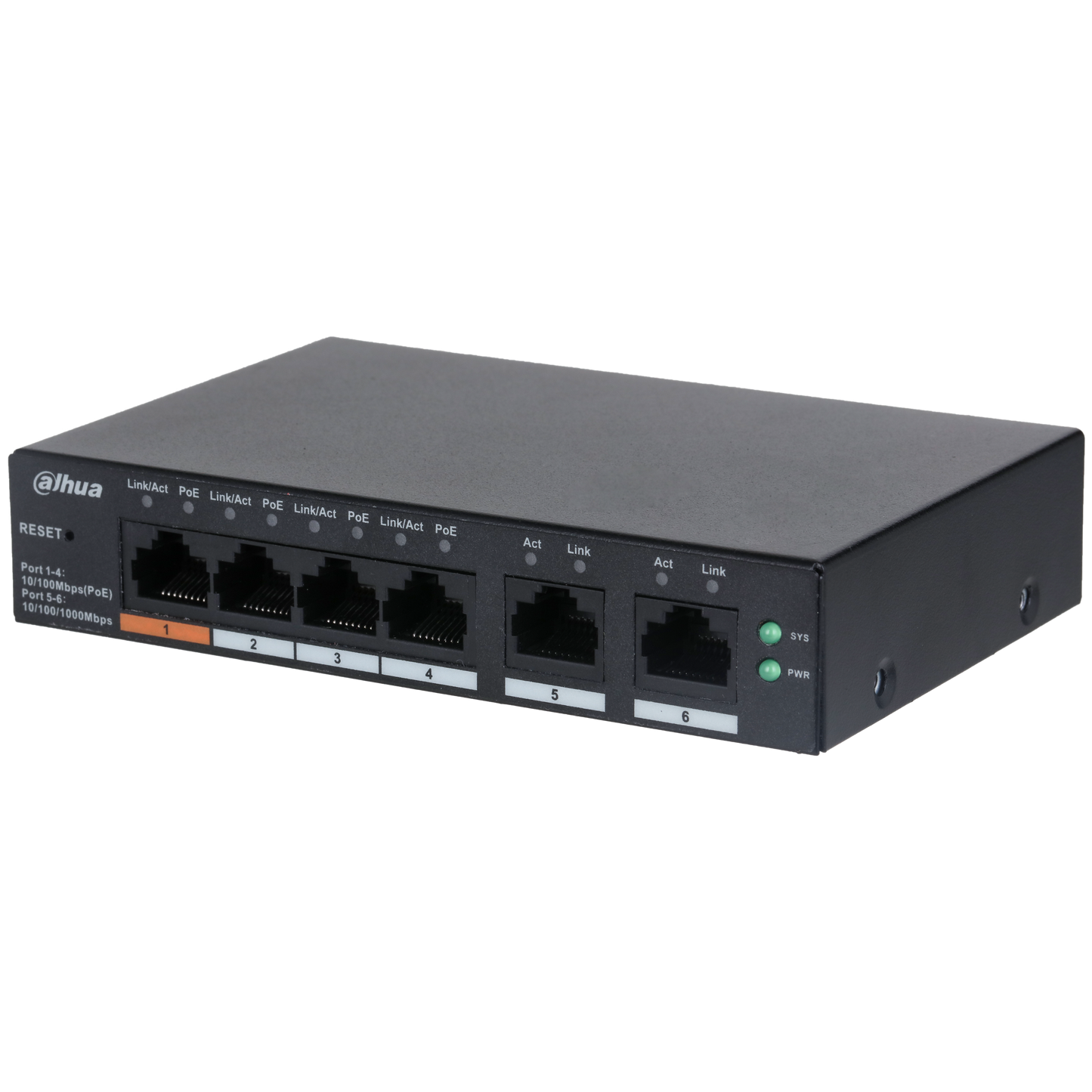 Dahua DH-CS4006-4ET-60 6-Port Cloud Managed Desktop Switch with 4-Port PoE