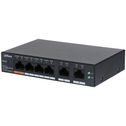 Dahua DH-CS4006-4ET-60 6-Port Cloud Managed Desktop Switch with 4-Port PoE