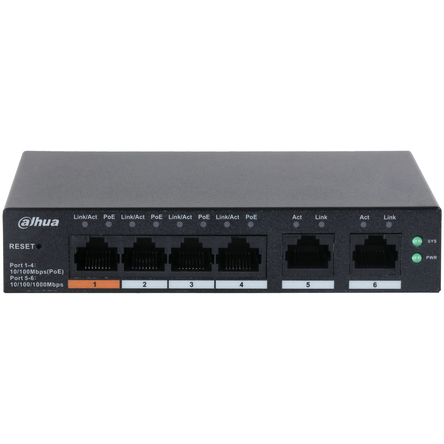 Dahua DH-CS4006-4ET-60 6-Port Cloud Managed Desktop Switch with 4-Port PoE