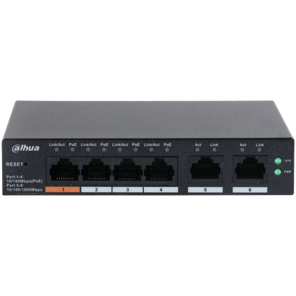Dahua DH-CS4006-4ET-60 6-Port Cloud Managed Desktop Switch with 4-Port PoE