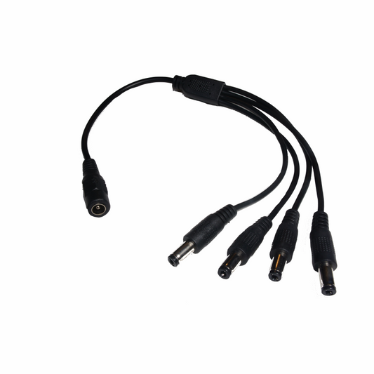 4 Way CCTV DC Power Splitter Cable # EA-SPC4