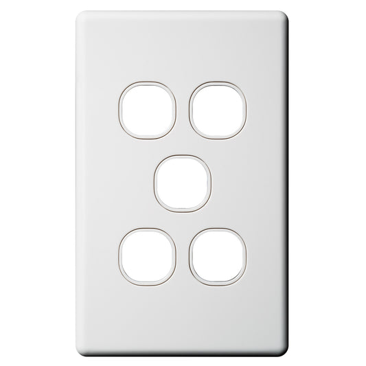 5 Gang Switch Wall Plate AS205