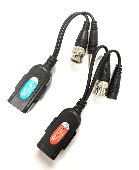 Single VIDEO-BALUN Channel Video and Power Balun 5MP PV/PVD/PVA/PVDA