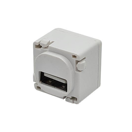 USB Wall Plate Connector Insert - White