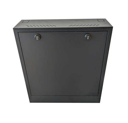 CCTV Vertical Wall Mount Security Cabinet - BLACK - Combination Lock # MS5863518B&CL