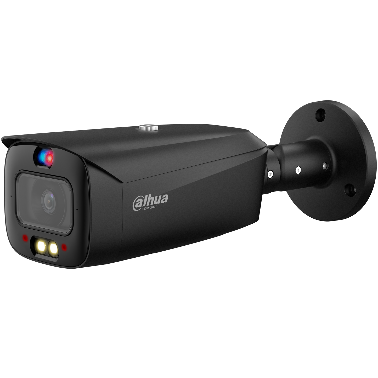 Dahua DH-IPC-HFW3849T1-AS-PV-ANZ-BLK 8MP TioC Smart Dual Illumination Active Deterrence Fixed-focal Bullet WizSense Network Camera 2.8mm Lens - BLACK