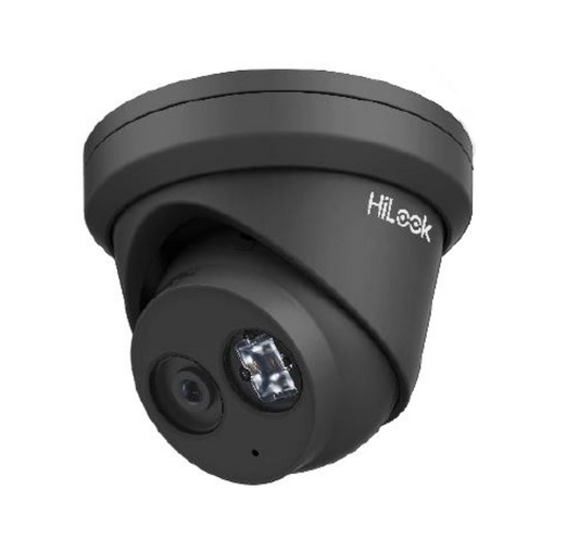HiLook IPC-T280H-MU-BLK 8MP WDR Network Turret Dome with Audio - BLACK