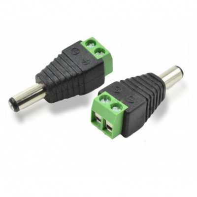 Green Male DC Connector Plug # EA-MALEDC