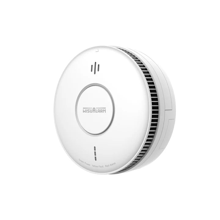 WisuAlarm DHI-HY-SA5MA 240 Volt Smoke Alarm with Long Life Lithium Battery