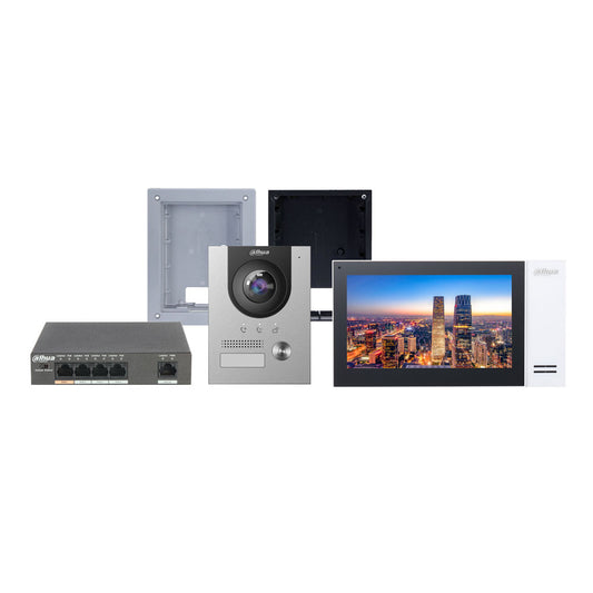 Dahua DHI-KTP01L-F IP Villa Outdoor Station & Indoor Monitor Flush Mount Kit