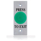 Arlin ARLSWP-25G Slim Illuminated Green Mushroom Button  flat Metal Plate Press to Exit