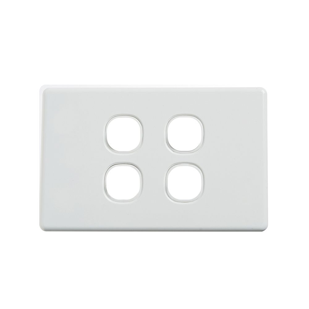 4 Gang Switch Classic Wall Plate - Quad DS204