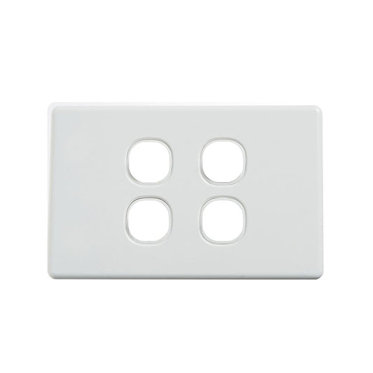 4 Gang Switch Classic Wall Plate - Quad DS204
