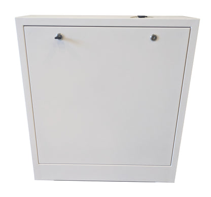 CCTV Vertical Wall Mount Security Cabinet - White - Standard Lock # MS5863518W
