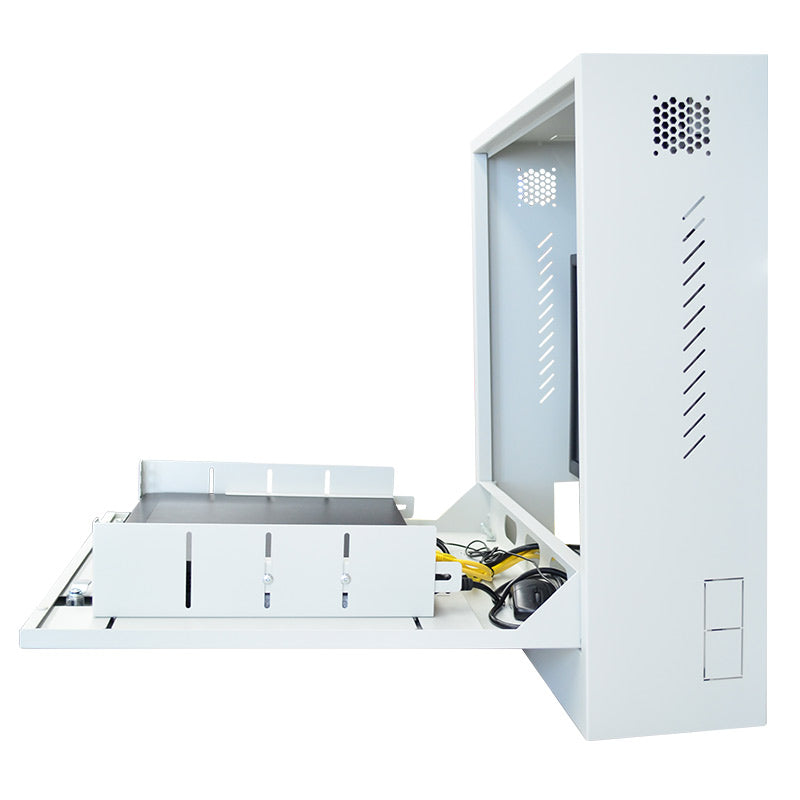 CCTV RK003 Security Slimline Vertical Wall Mount Cabinet for NVRs and Monitors