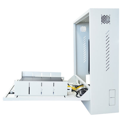 CCTV RK003 Security Slimline Vertical Wall Mount Cabinet for NVRs and Monitors