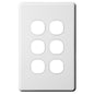 6 Gang Switch Plate AS206