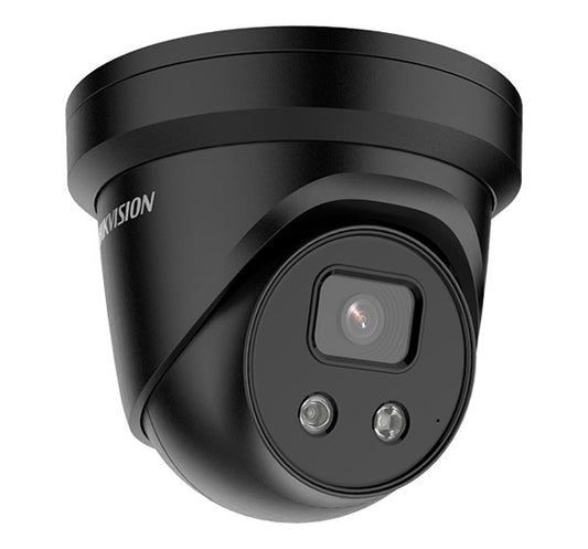 Hikvision DS-2CD2366G2-IU-BLK 6MP Darkfighter Outdoor AcuSense Gen 2 Turret Camera, H.265, WDR, 30m IR, IP67, 2.8mm (Black)