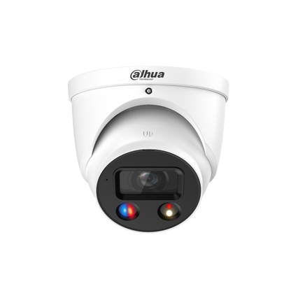 Dahua HDW3849H-AS-PV-ANZ-S2 8MP TiOC Smart Dual Illumination Active Deterrence Fixed-focal Eyeball WizSense Network Camera 2.8mm Lens - WHITE