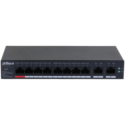 Dahua DH-CS4010-8GT-110 10-Port Cloud Managed Desktop Gigabit Switch with 8-Port PoE