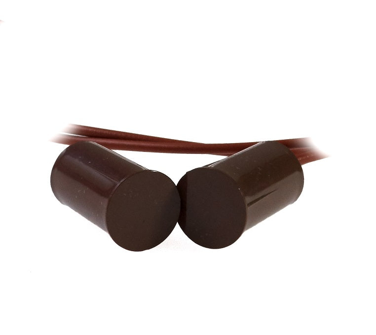 Secor WSF43BN Stubby Flush Mount Door Contact 10mm - BROWN