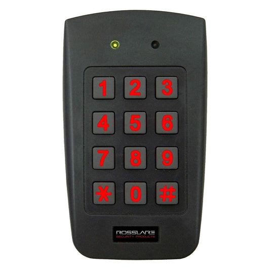 Rosslare AC-F43 Outdoor Mullion Backlit PIN Standalone Controller, 3 x 4 Button