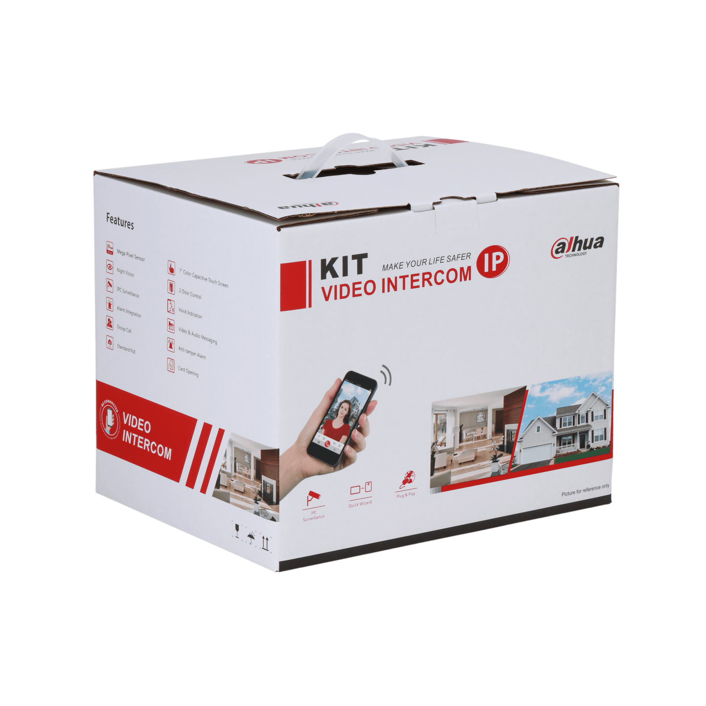 Dahua DHI-KTP02 IP Villa Door Station & Indoor Monitor Kit  -  BLACK