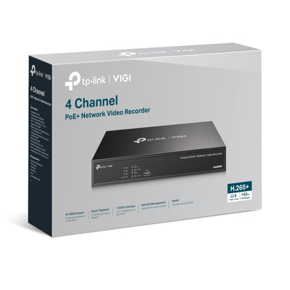 TP-Link VIGINVR1004H-4P 4 Channel PoE Network Video Recorder