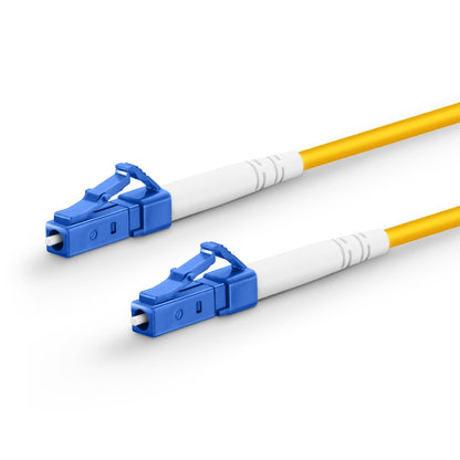 LC UPC to LC UPC Simplex OS2 Single Mode PVC (OFNR) 2.0mm Fiber Optic Patch Cable 3m