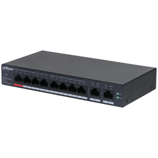 Dahua DH-CS4010-8GT-110 10-Port Cloud Managed Desktop Gigabit Switch with 8-Port PoE
