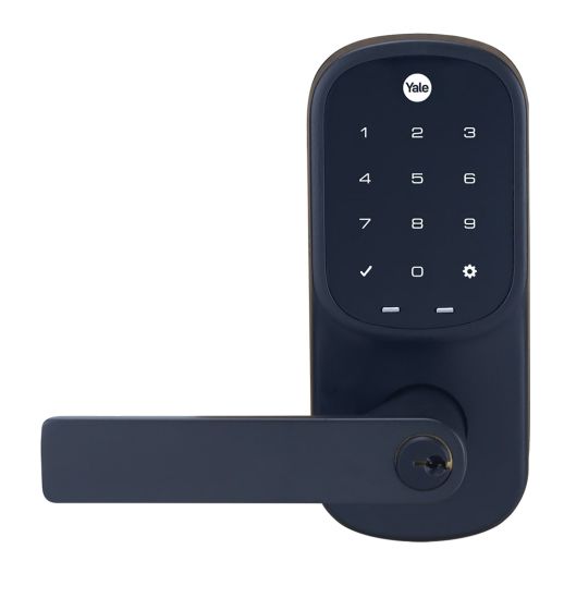 Yale YRL226HKMBK Assure Keyed Lever Matt Black With Yale Home Module Matt Black